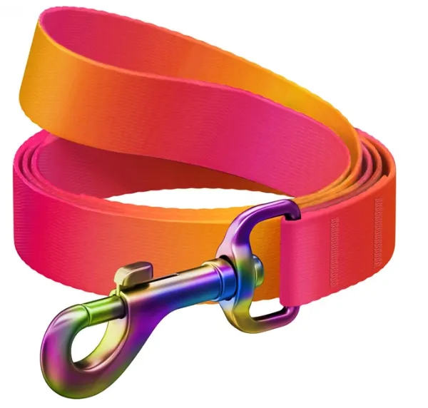 46614 Повідець WAUDOG Nylon Recycled градієнт М Ш 20мм Д 122см помаранчевий