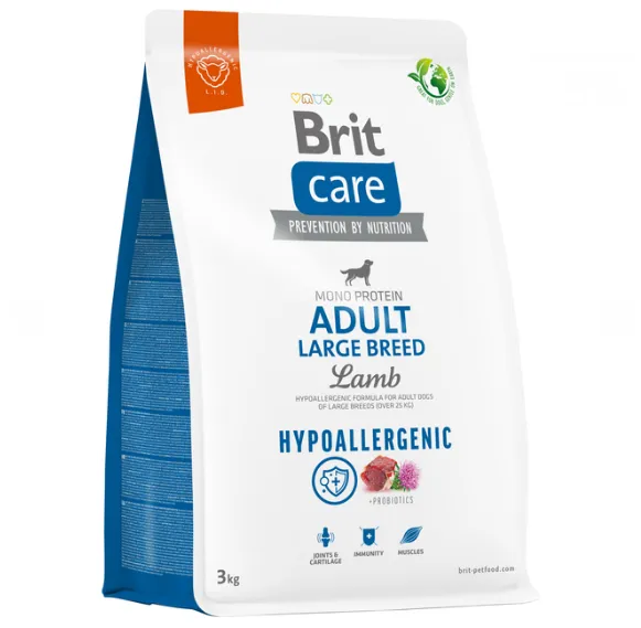 Brit Care Hypoallergenic Adult Large Breed Lamb Ягня (для собак від 25кг) 3кг