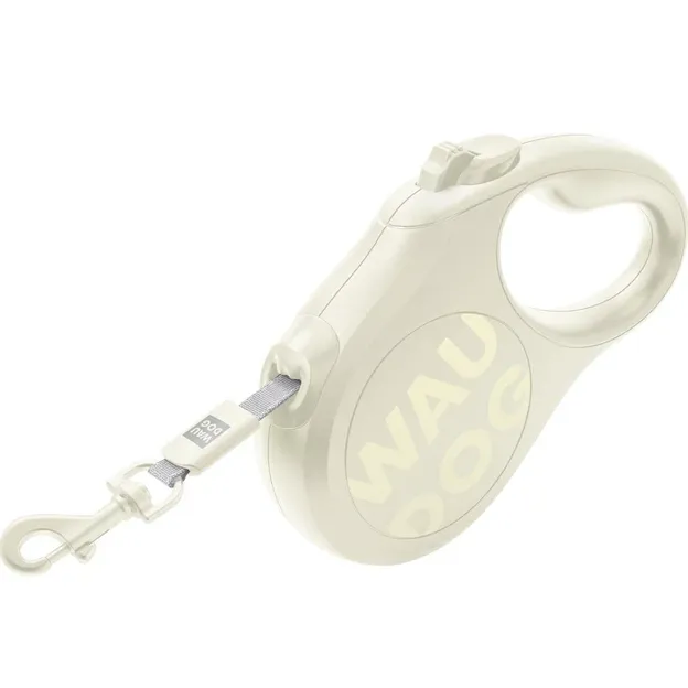 816315 Повідець-рулетка WAUDOG R-leash Monochrome White M до 25кг, 5м світловідбив. стрічка, білий — фото, характеристики, купити в «Живий Куток»