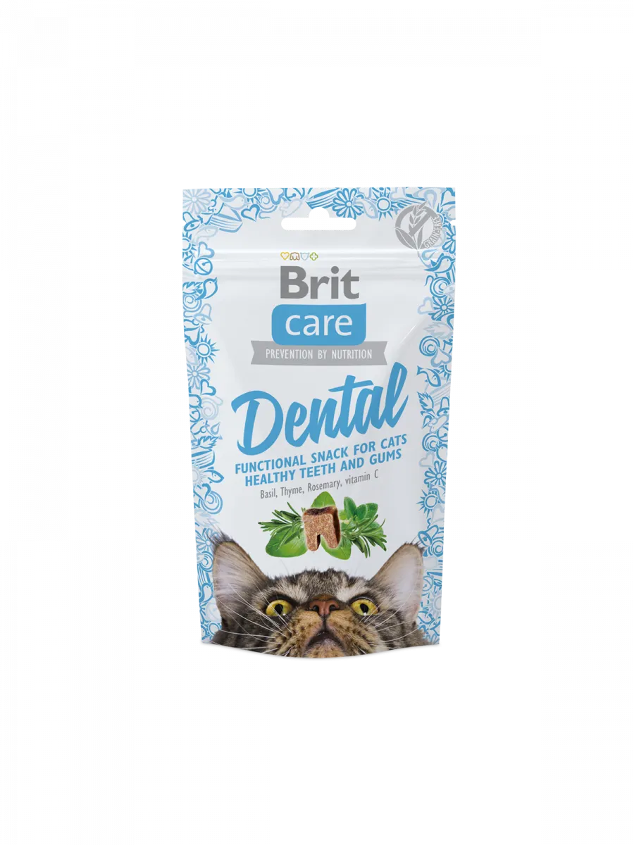 Ласощі Brit Care Dental з індичкою для котів, 50г