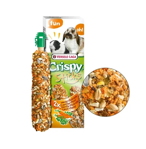 620601 VL Crispy Sticks Морква та петрушка (Carrot & Persley) ласощі для кролів та морських свинок 2*55г