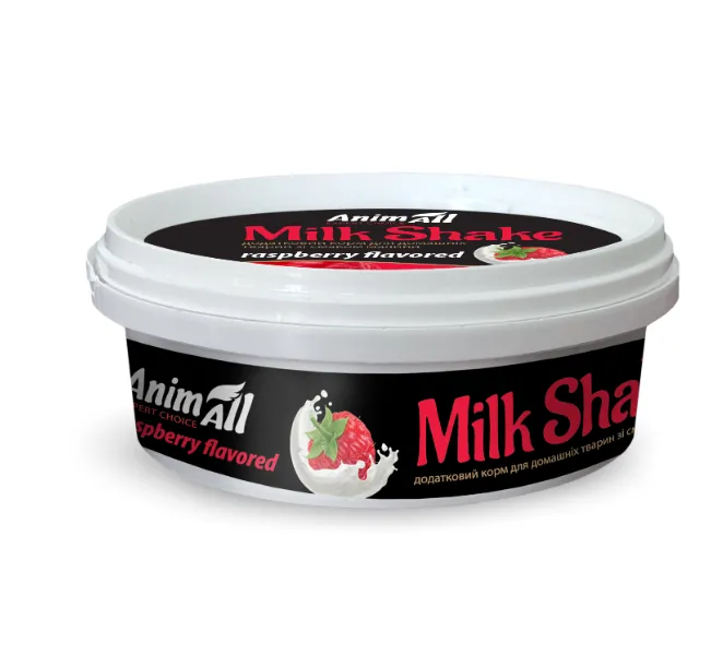 AnimAll MilkShake додатковий корм зі смаком малини 30г