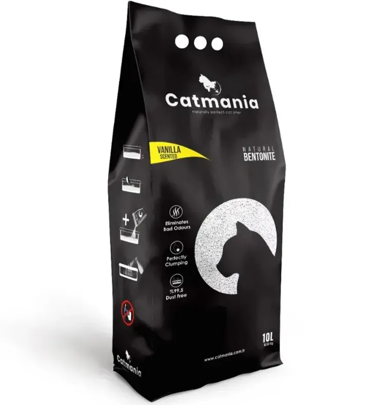 Бентонітовий наповнювач CATMANIA ваніль + жовтні гранули 10л