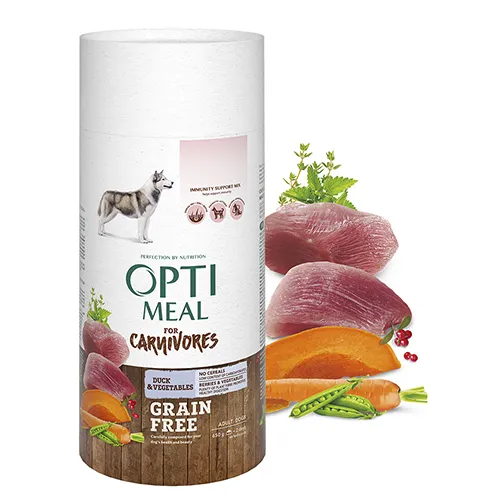 Optimeal для собак беззерновий (качка&овочі), 650 г