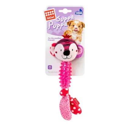 8009/2304 Іграшка для цуценят "Мавпочка" GiGwi Suppa Puppa Monkey Squeaker Inside S Plush TPR 20см