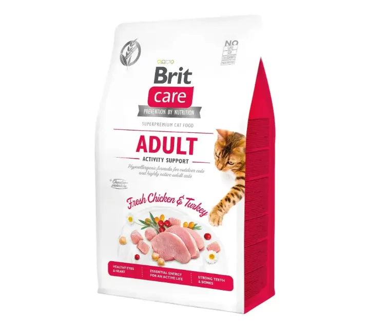 Brit Care Cat GF Adult Activity Support (підтримка активності для дорослих котів) 1кг