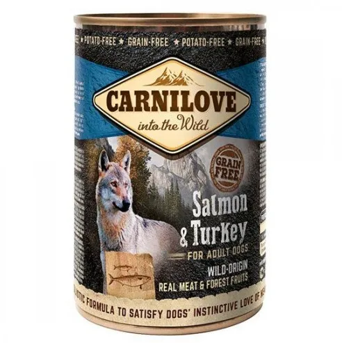 Корм консервований Carnilove Salmon&Turkey для собак, лосось та індик 400г