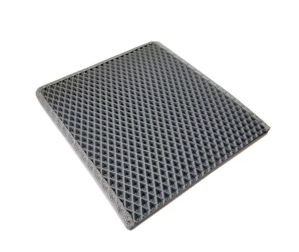 1752 Килимок для туалету 50*30см сота сірий