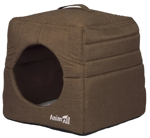 AnimAll Будиночок-лежанка Brown (43*43*41) 9398-2018A