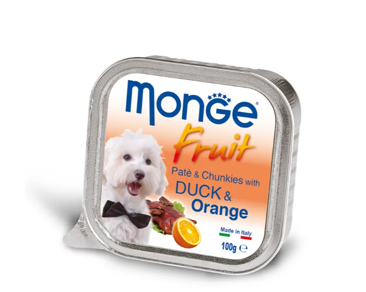 Корм для собак MONGE Fruit Duck/Orange качка/апельсин 100г