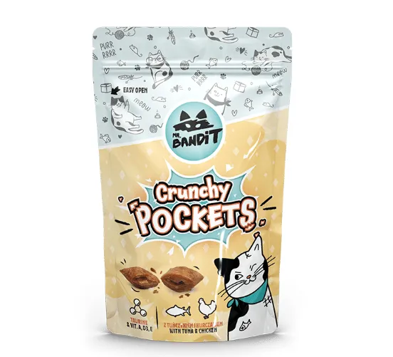 Mr. Bandit Хрусткі подушечки тунець і курка для котів 40г 209794