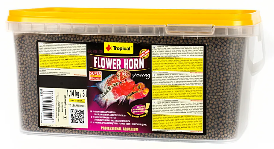 Tropical Flower Horn Young Pellet корм для риб, 100 г