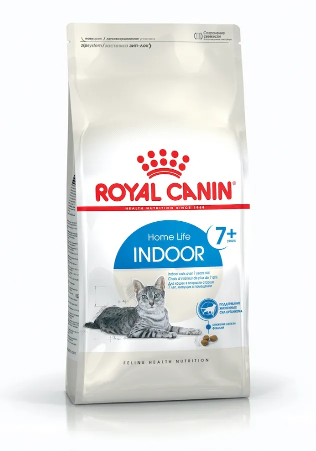 Royal Canin, Indoor 7+ сухий корм для дорослих котів віком від 7 до 12 років 1.5кг
