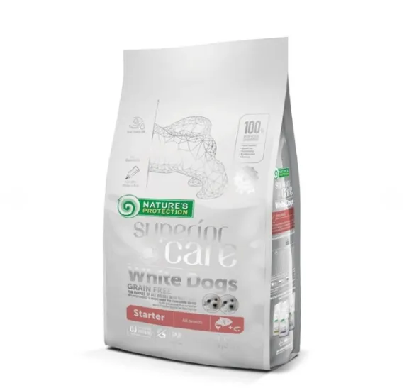 45669 NP SC White Dogs Starter Grain Free All Breeds Salmon (для цуценят усіх порід, лосось) 1.5кг