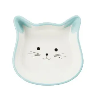 24494 Миска Trixie в формі котячої голови (кераміка) 0.25л 12см