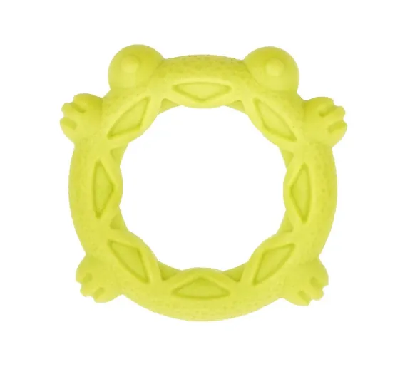 AnimAll GrizZzly 0501Іграшка "Кільце-Жабка" розм. S, зелена, 12,8х12,8х2,2см