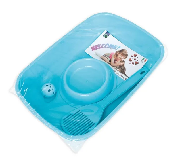 Комплект (м'ячик, лопатка, лоток) для кошенят Welcome - starter kit for kitten 80500