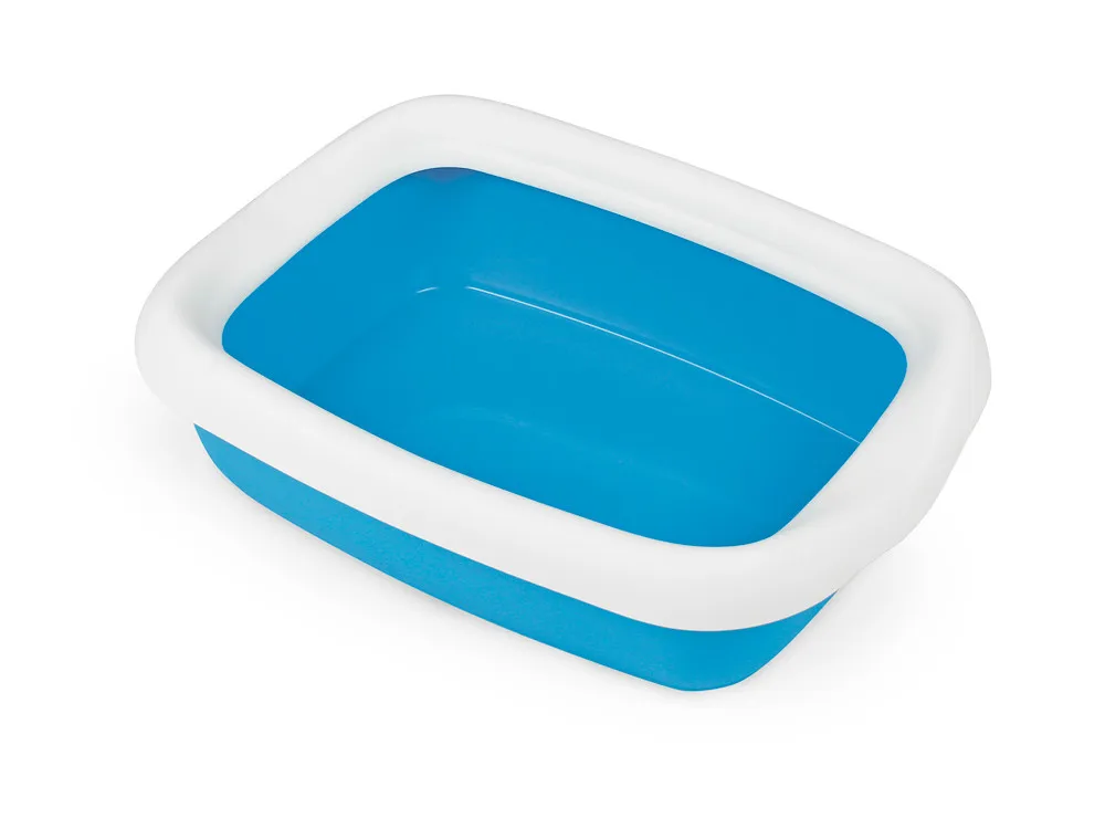 Туалет для котів з рамкою "BETA SMALL BLUE" 43*31*12