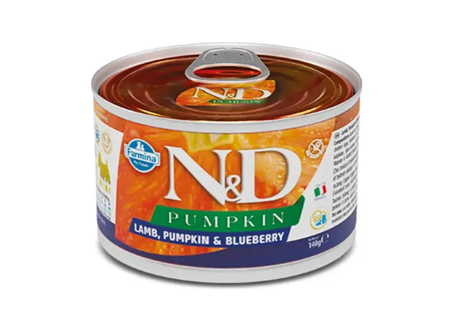 Farmina Dog N&D Grain Free Pumpkin Lamb&Blueberry Adult Mini з гарбузом, ягням, чорницею для малих порід 140г 02338