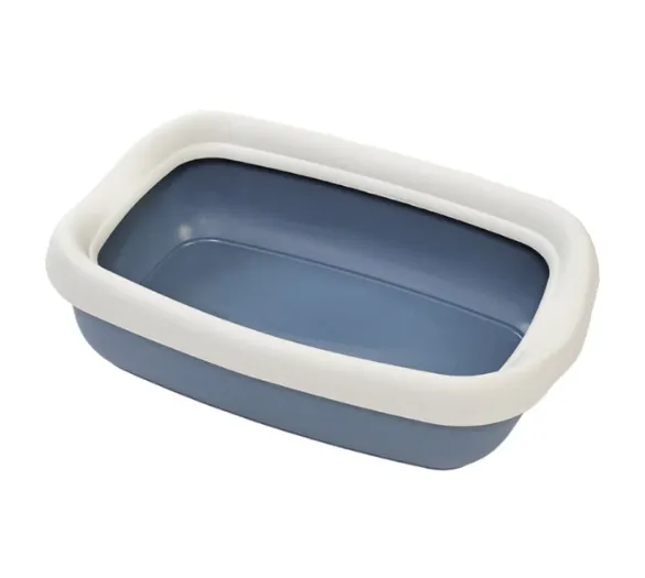 Туалет для котів з рамкою "BETA SMALL DARK BLUE" 43*31*12