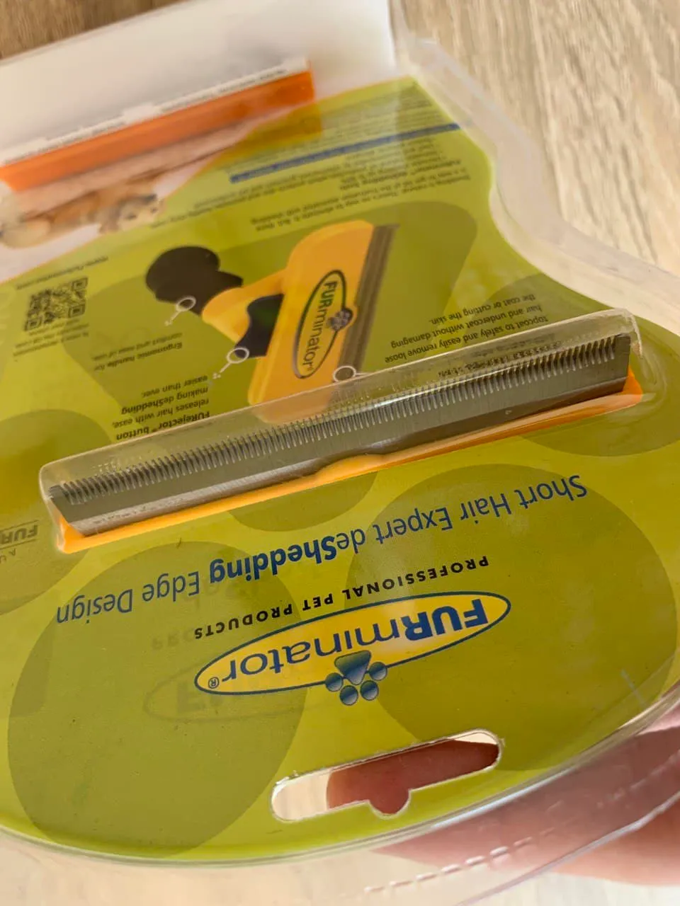 FURminator 100*5mm DeShedding Tool з кнопкою, для собак та котів