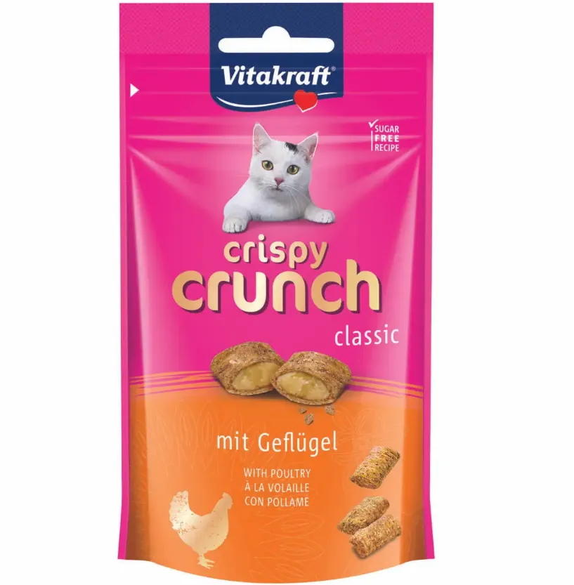 Подушечки для котів Vitakraft Crispy Crunch птиця 60г 28814