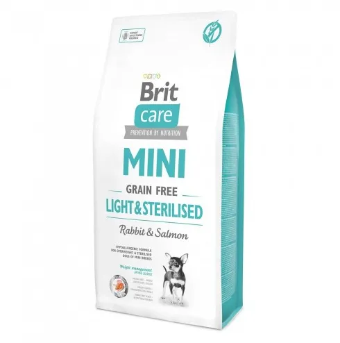 Brit Care GF Mini Light&Sterilised Rabbit&Salmon (для малих стериліз. порід, кролик, лосось) 1кг 170787