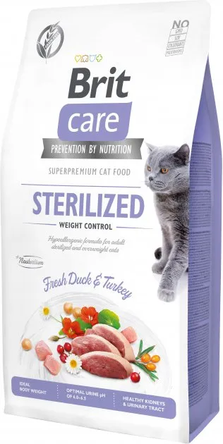 Brit Care Cat GF Sterilized Weight Control (контроль ваги д/стерилізованих) 1кг