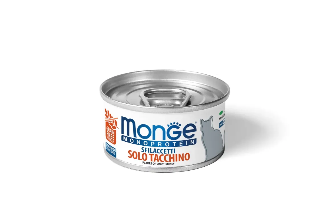 Monge Flakes Monoprotein Cat Turkey індичка, консерва для котів 80г