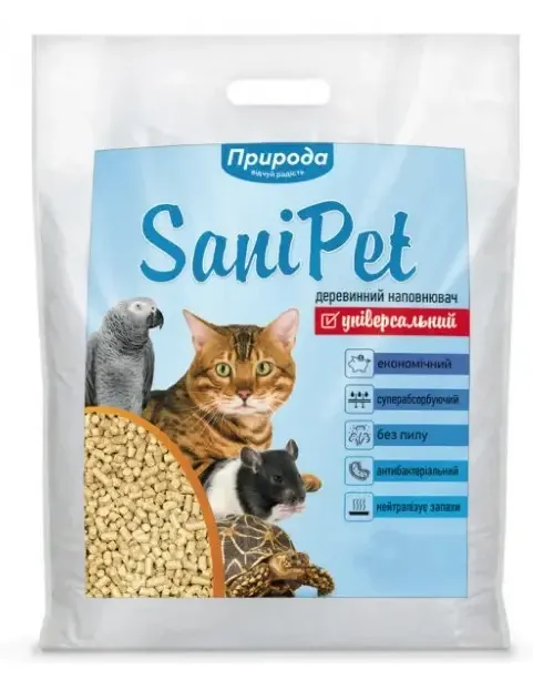 Наповнювач Sani Pet натурал, 10 кг