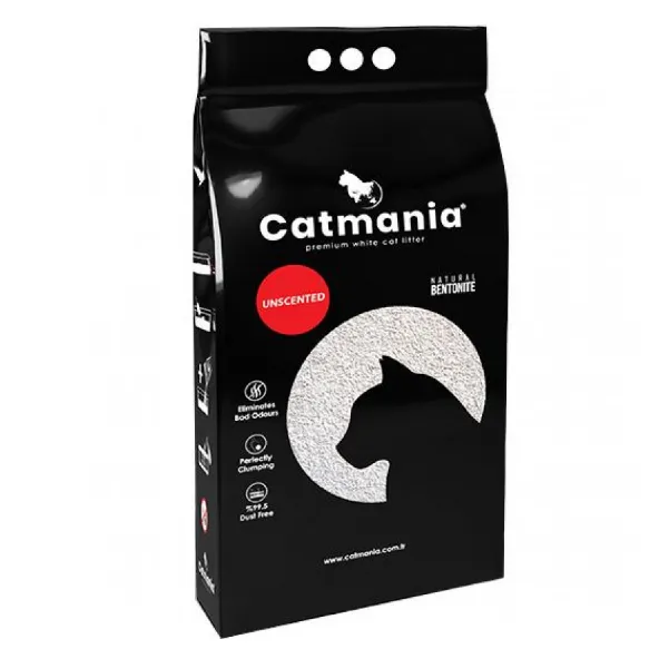 Бентонітовий наповнювач CATMANIA Натуральний білий, 10л