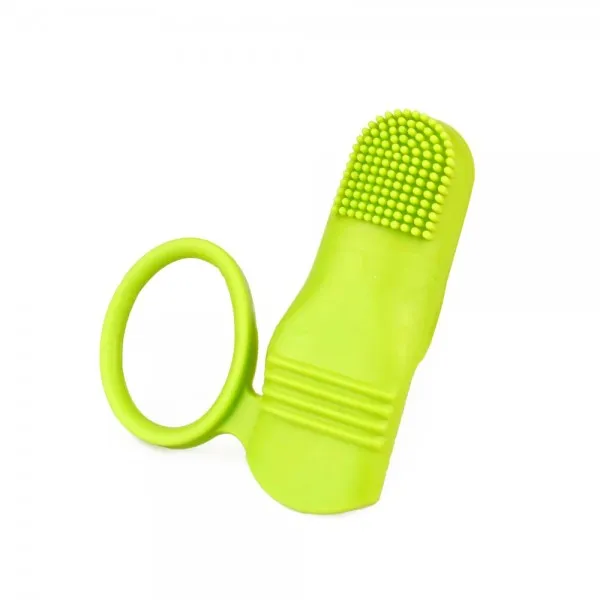 0102-002 Зубна щітка м'яка для пальця Bronzedog Soft finger toothbrush 65*58*23мм