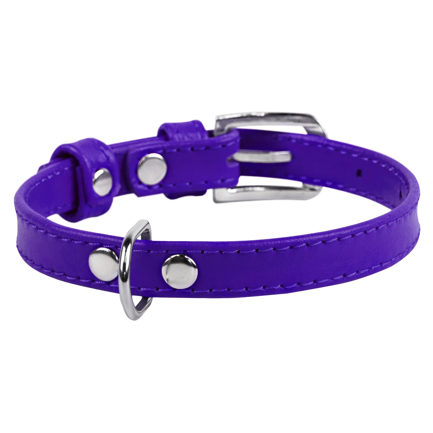 CoLLaR Glamour нашийник без прикрас (фіолетовий), W 12 мм, L 21-29 см