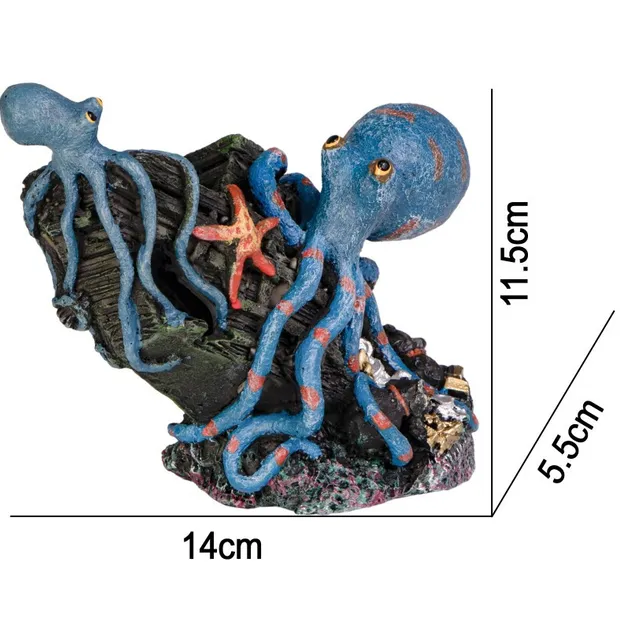 Декорація "Скарби восьминога" Kruger Octopus Treasure 14*5.5*11.5см КМ151012