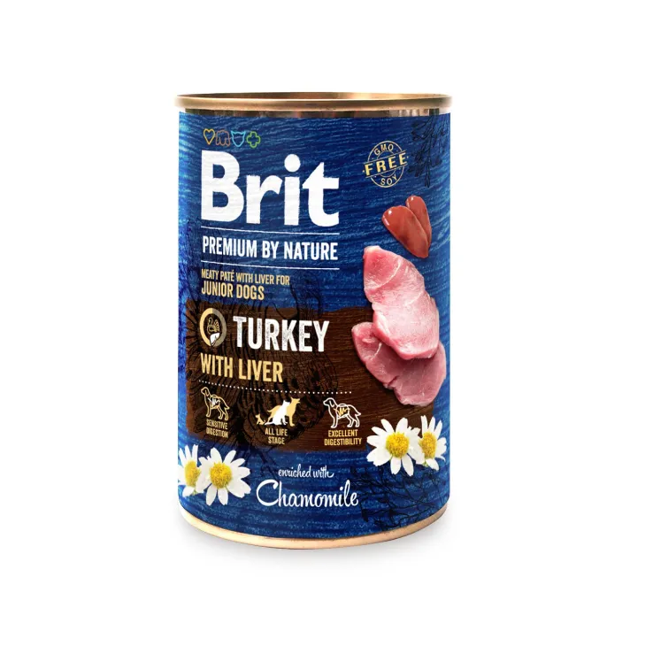 Brit Premium by Nature 800g індичка/печінка
