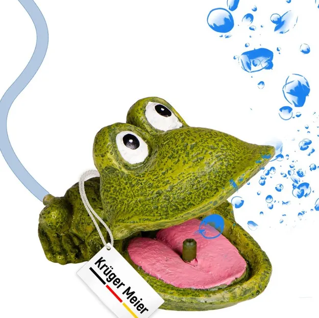Декорація весела жаба Kruger Meier Froggy Bubble 11*8*5см KM-1185
