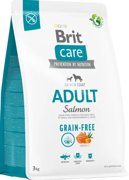 Brit Care GF Adult Small & Medium Breed Salmon Лосось (для собак до 25кг) 3кг