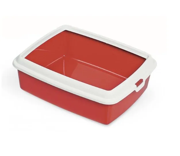 Туалет для котів з рамкою "HYDRA MINI RED" 43*31*12
