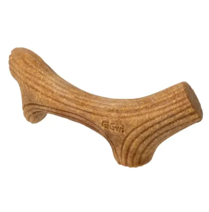 2343 Іграшка для собак Ріг жувальний GiGwi Wooden Antler, дерево, полімер, L