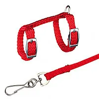 CoLLaR Dog Extremе шлея з нейлону для кроликів з повідцем на планшеті (червона), W 15, А 30-45 см