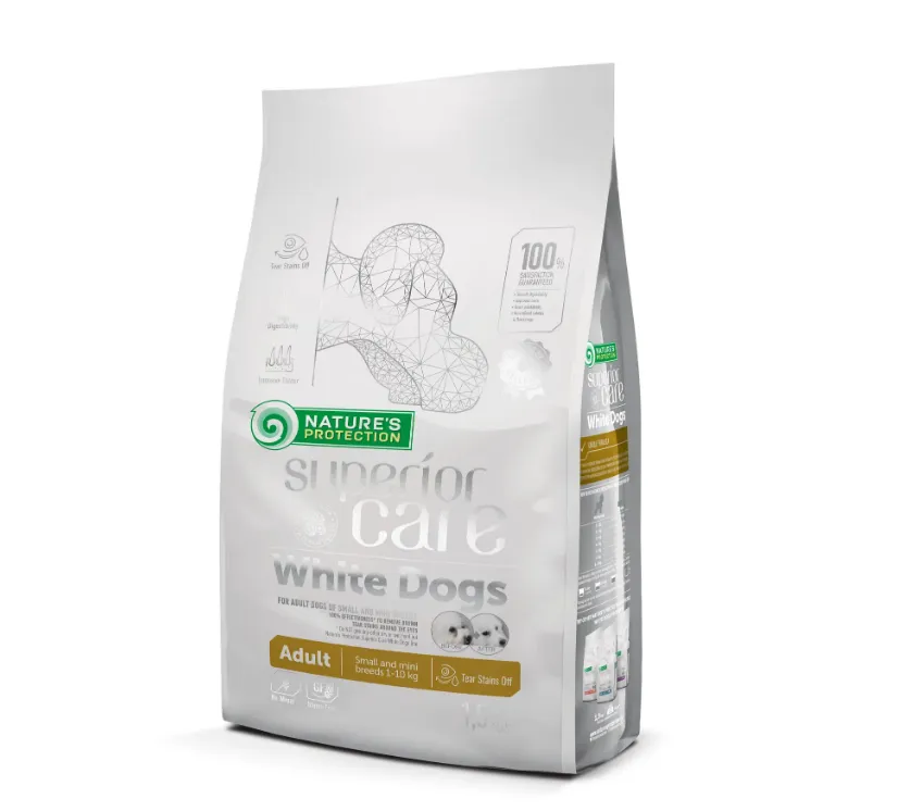 Корм для собак Nature's Protection SC Adult Small & Mini Lamb (для малих та міні порід з білою шерстю, ягня) 1,5кг