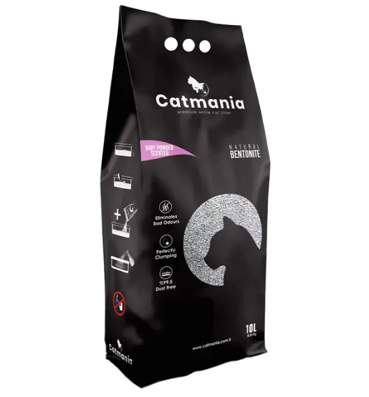Бентонітовий наповнювач CATMANIA дитяча присипка + рожеві гранули 10л