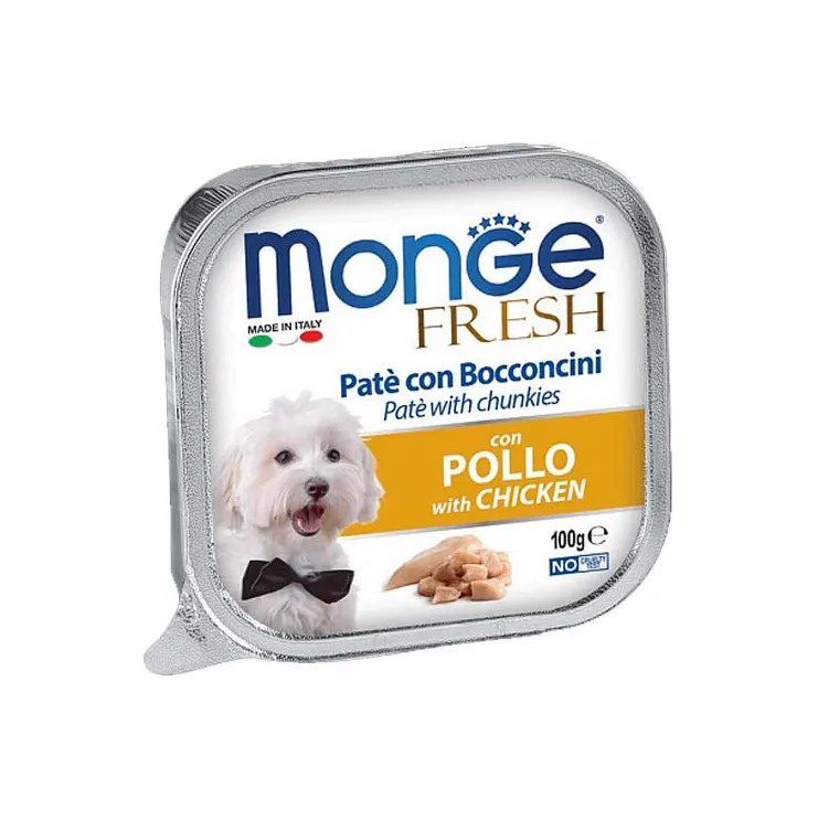MONGE Fresh Chicken Консервований корм для собак, курка 100г