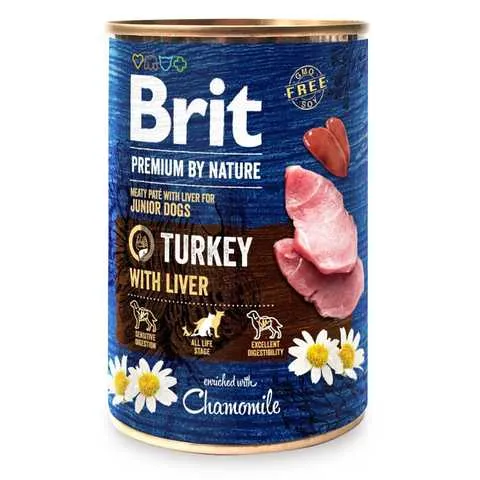Brit Premium by Nature 400g індичка/печінка