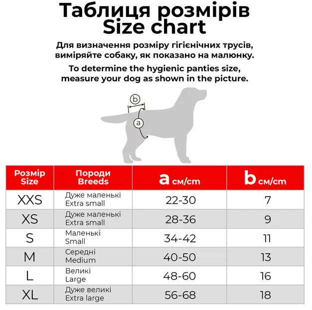 Гігієнічні труси для собак та котів "WAUDOG" на липучках XXS