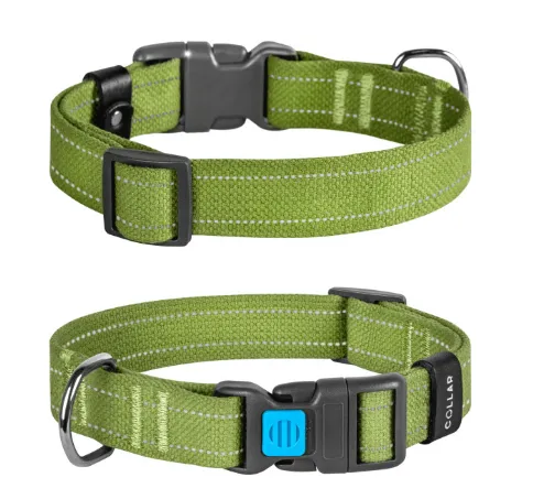 9933 Нашийник CoLLaR бавовняна стрічка, брезент, пласт. фастекс M Ш 25мм Д 33-49см