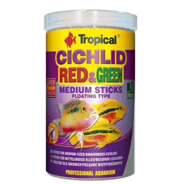 Cichlid Red&Green Large Sticks 1000ml 300g