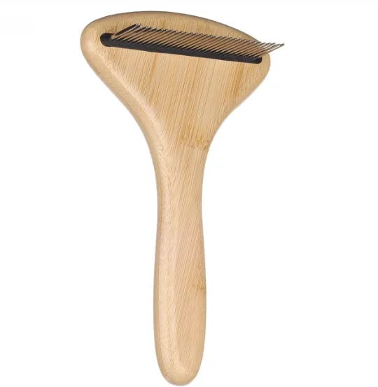 Граблі Flamingo Bamboo 522390 для вичісування підшорстку для собак 31шт зубів 17*10см