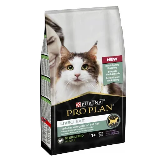 ProPlan 1,4кг LiveClear Sterilised З індичкою для стерилізованих