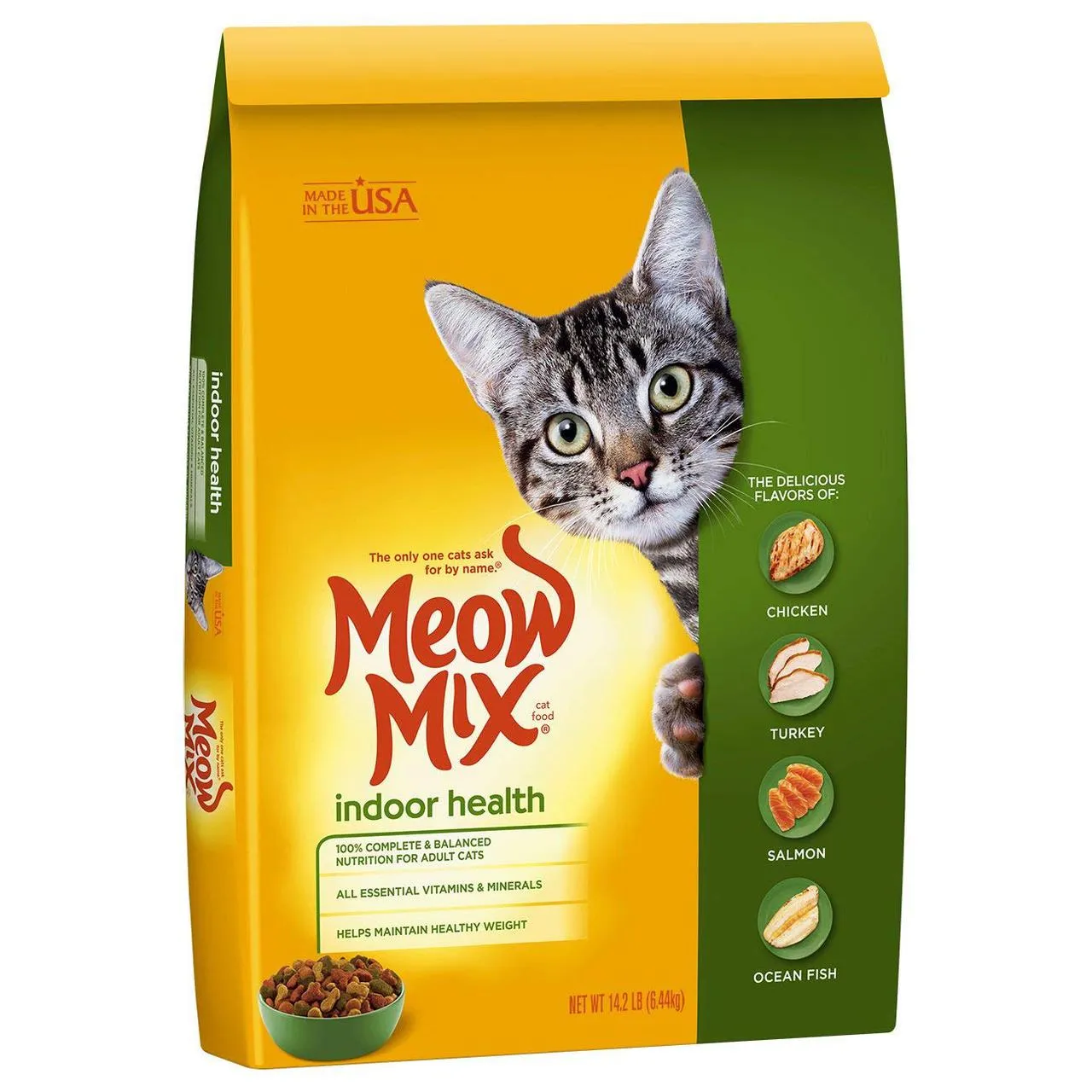 Meow Mix Indoor, 6.44 кг